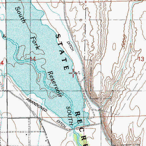Topographic Map of Tomera Ranch, NV