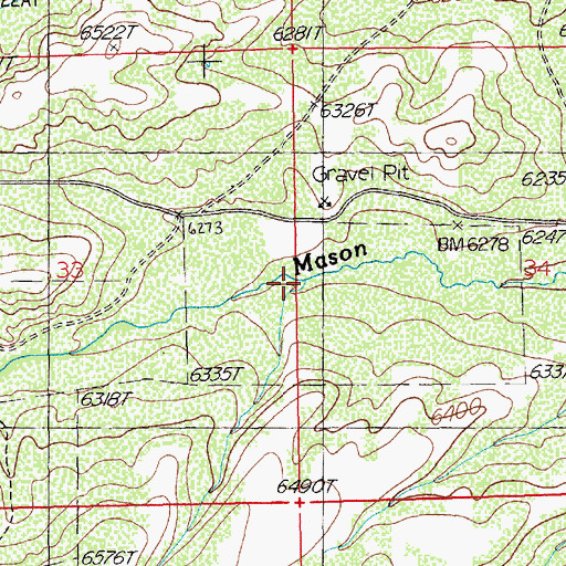 Topographic Map of Stage Creek, NV