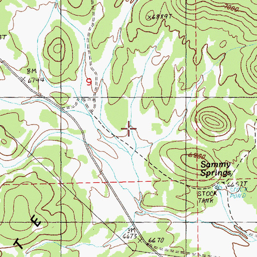 Topographic Map of Indian Springs CCC Camp, NV
