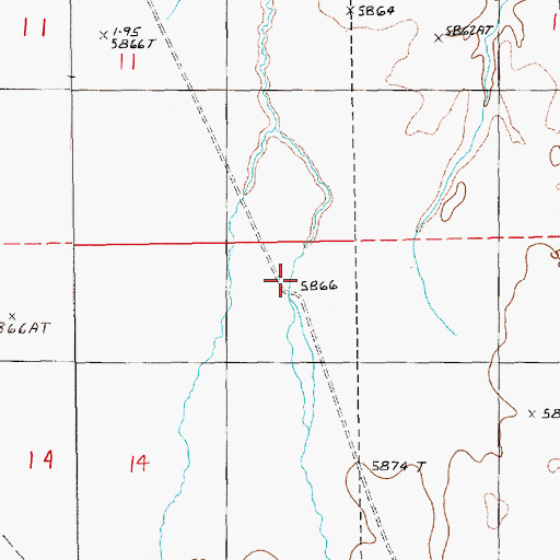 Topographic Map of Lagari Well, NV