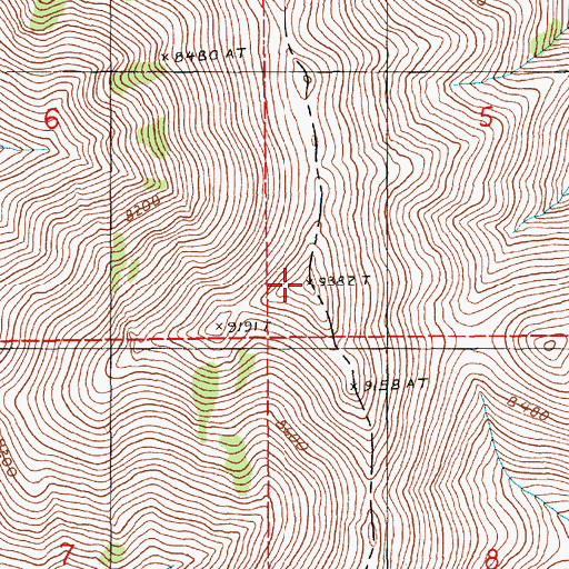Topographic Map of Summit Peak, NV