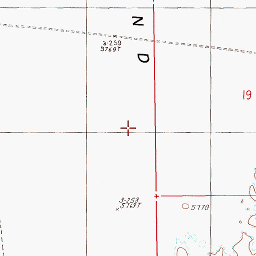 Topographic Map of Tafts Creek, NV