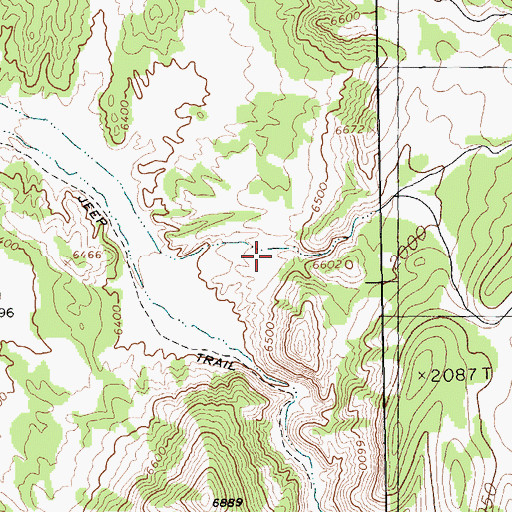 Topographic Map of Ruby Wash Well, NV