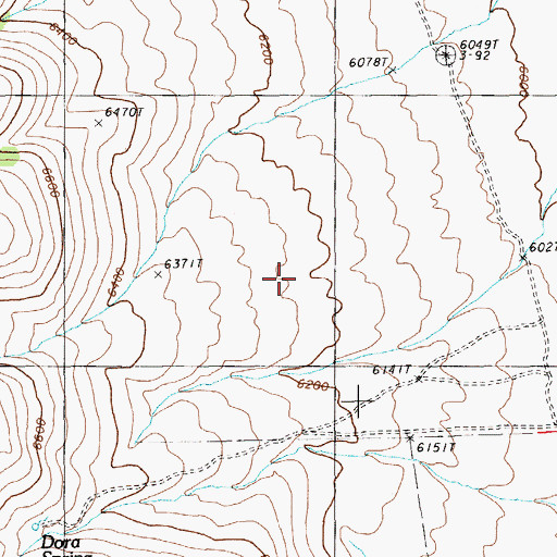 Topographic Map of Jim Swayne Spring, NV