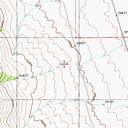 Topographic Map of Della Spring, NV