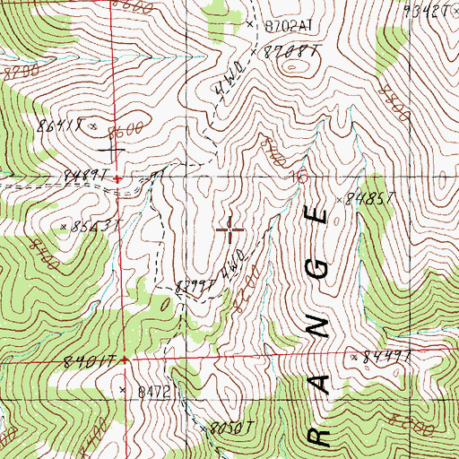 Topographic Map of Tap Spring, NV