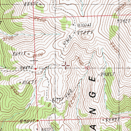 Topographic Map of North Spring, NV