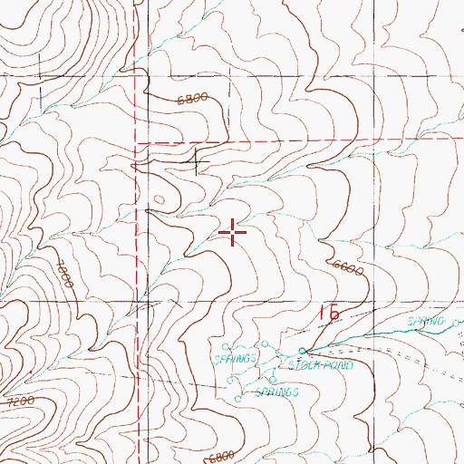 Topographic Map of Alba Spring, NV