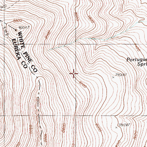 Topographic Map of Carpenter Spring, NV