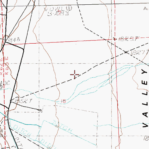 Topographic Map of Fera Twentyone, NV