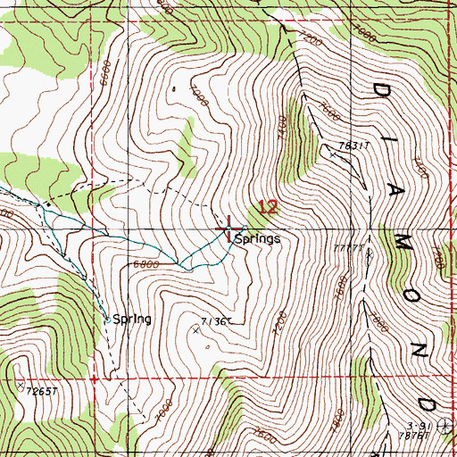 Topographic Map of Etchemendy Number Three, NV