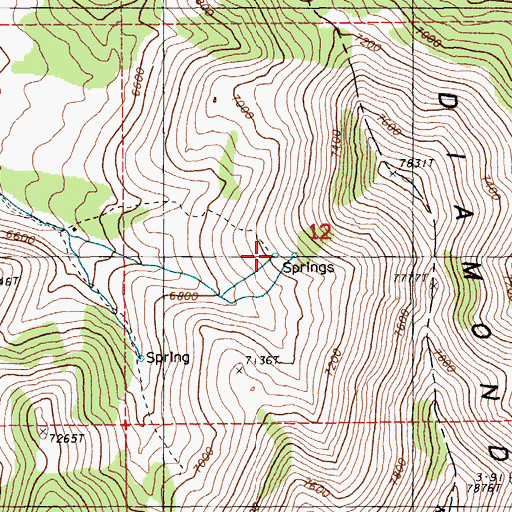 Topographic Map of Etchemendy Number Four, NV