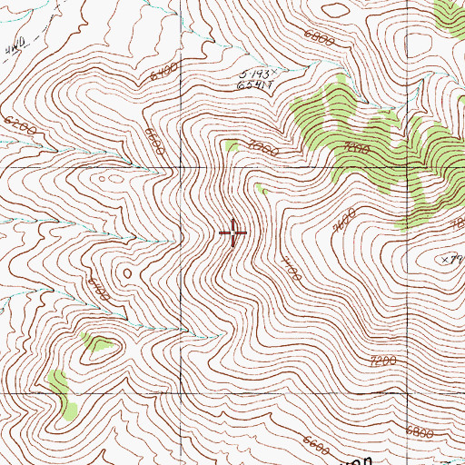 Topographic Map of Echemendy Number Seven, NV