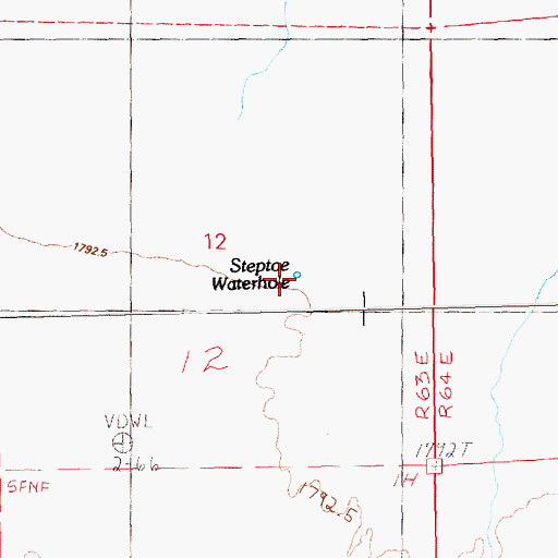 Topographic Map of Spring Gulch Well, NV