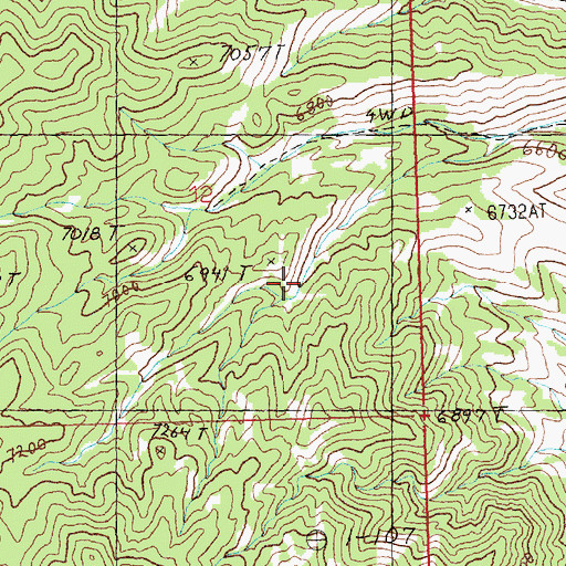Topographic Map of Sellas One Hundred Fifty Two, NV