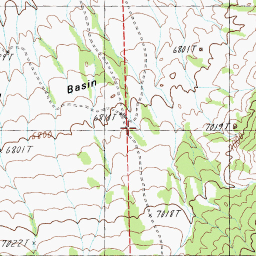 Topographic Map of White Cloud Well, NV
