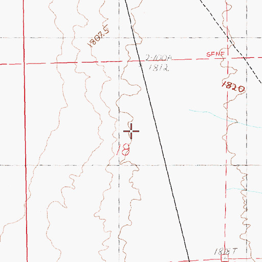 Topographic Map of Fera Ninetyone, NV