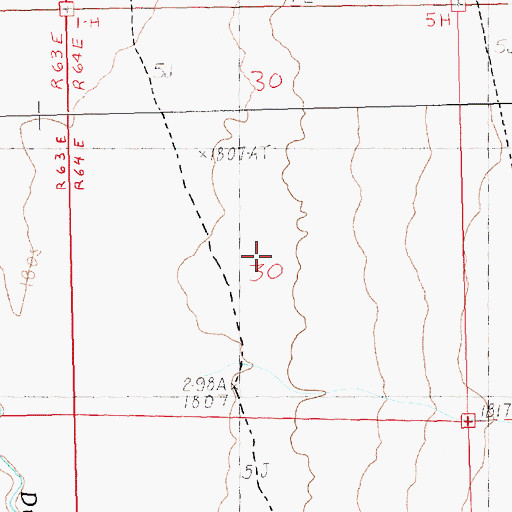Topographic Map of Fera Ninety, NV