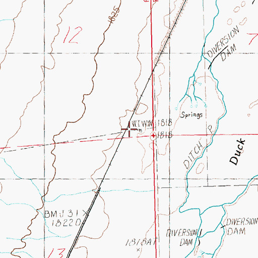 Topographic Map of Fera Thirtyeight, NV