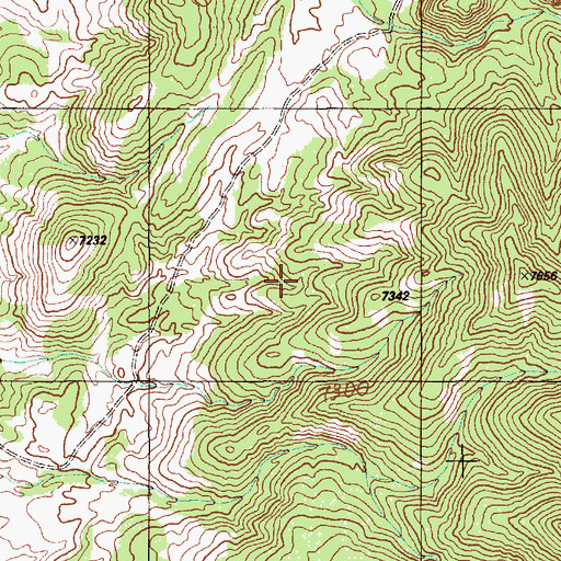 Topographic Map of Buck Spring, NV