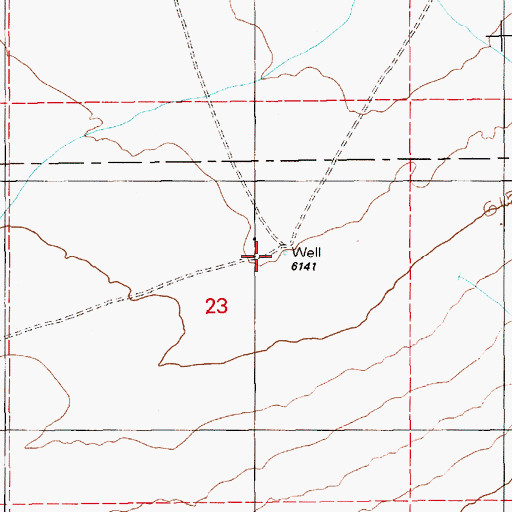 Topographic Map of New Deep Well, NV