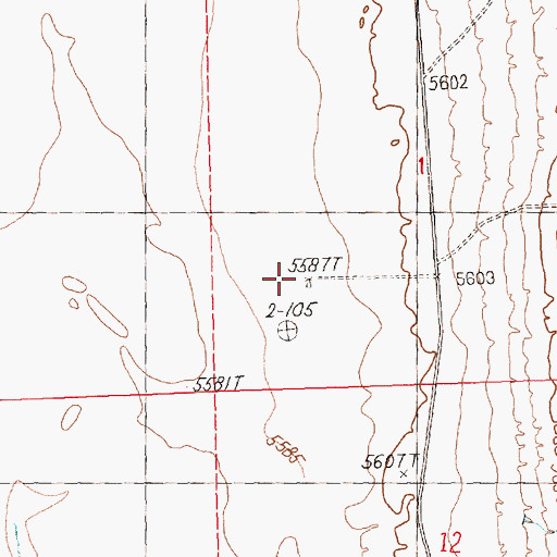 Topographic Map of Eldridge Well, NV