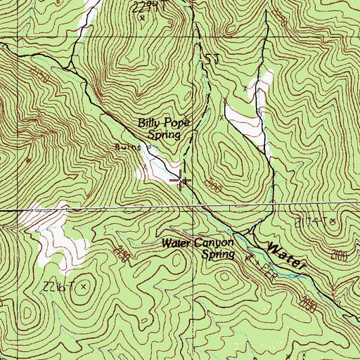 Topographic Map of Blaine (historical), NV