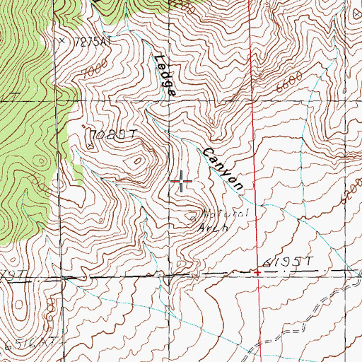 Topographic Map of Red Spring, NV