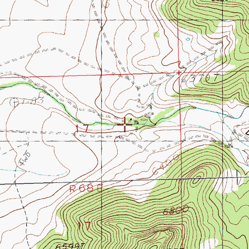 Topographic Map of Yelland Ranch, NV