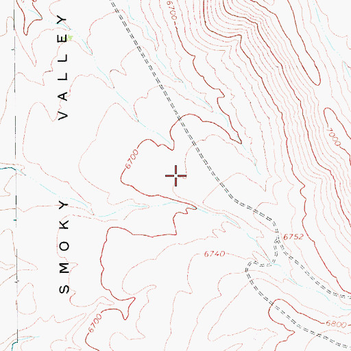Topographic Map of Horse Spring, NV