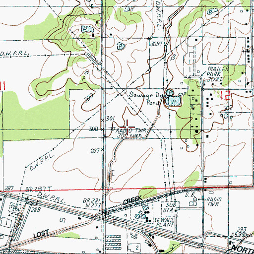 Topographic Map of KNEA-AM (Jonesboro), AR
