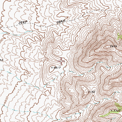 Topographic Map of Olevia Well, NV