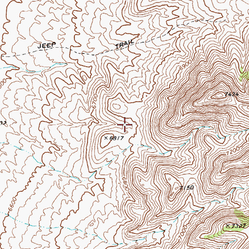 Topographic Map of Olevia Well, NV