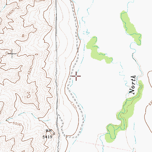 Topographic Map of Beaver (historical), NV