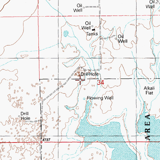 Topographic Map of McDonalds (historical), NV