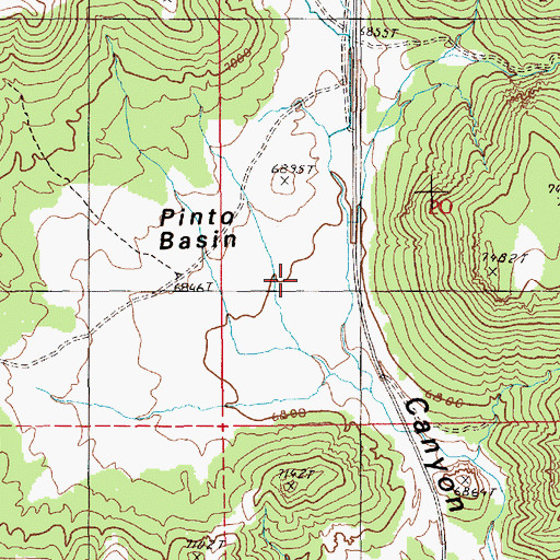 Topographic Map of Maryland Wells, NV