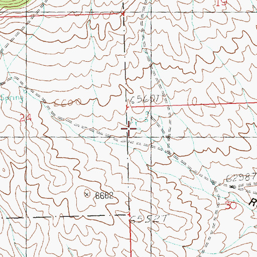 Topographic Map of Coyote Spring, NV