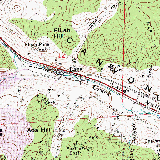 Topographic Map of Watson Spring, NV
