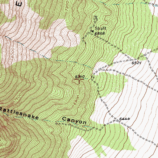 Topographic Map of Camp Spring, NV