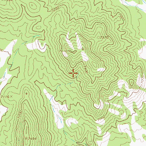 Topographic Map of Coyote Spring, NV