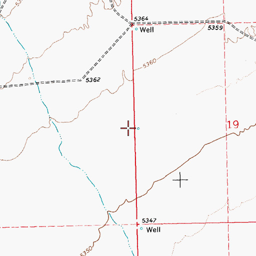 Topographic Map of Clark Well, NV