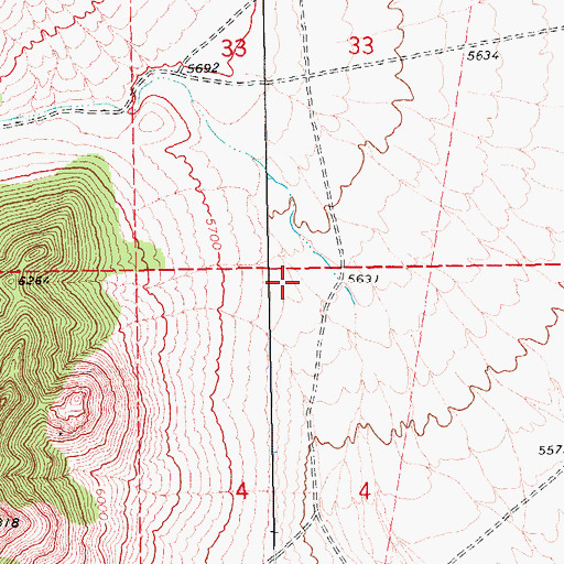 Topographic Map of Douglas Spring, NV