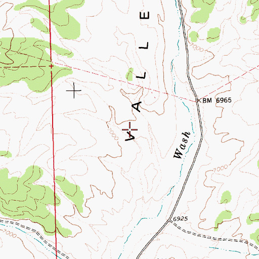 Topographic Map of Cave Valley Corral, NV
