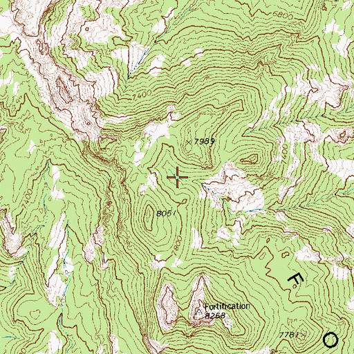Topographic Map of Wild Horse Spring, NV