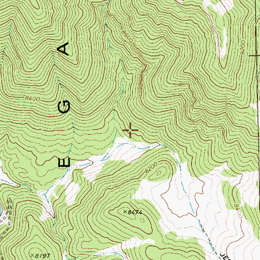 Topographic Map of Sawmill Spring, NV