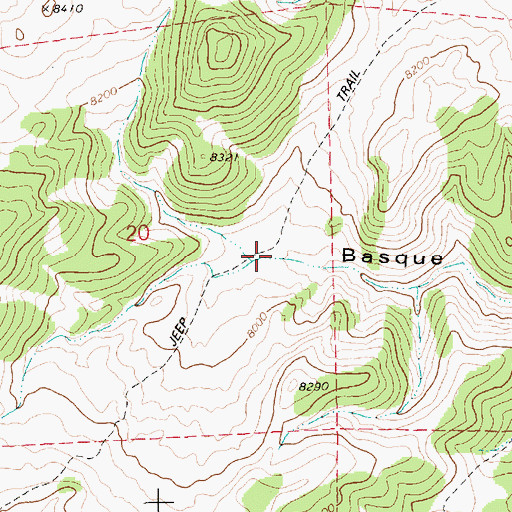 Topographic Map of Currant Spring, NV