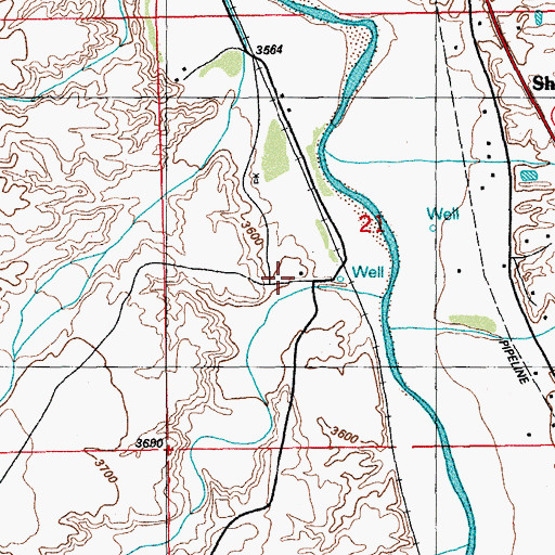 Topographic Map of Ash Peak Canyon, AZ