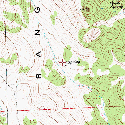 Topographic Map of South Summit Spring, NV