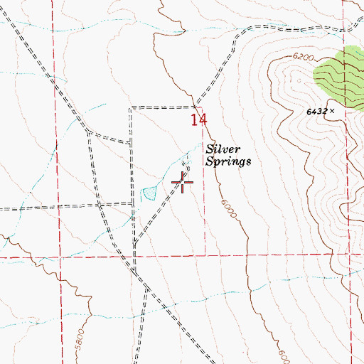 Topographic Map of Silver Spring Station (historical), NV