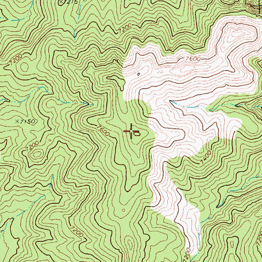 Topographic Map of Indian Peak, NV